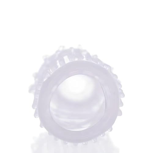Capa Peniana Texturizada Transparente com Cerdas Massageadoras 15,5cm x 3,8cm interno de 12cm YouVib