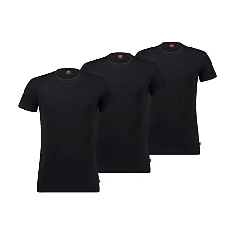 Tee-Shirt Levi's Noir S (Lot de 3) Cover