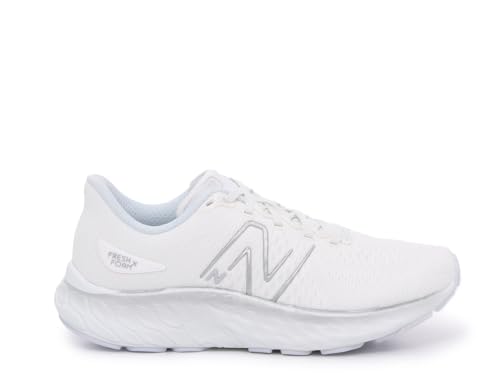 Image of New Balance Women's Fresh Foam X EVOZ v3 Running Shoe, White /Quartz Grey /Silver Metallic, 12 W