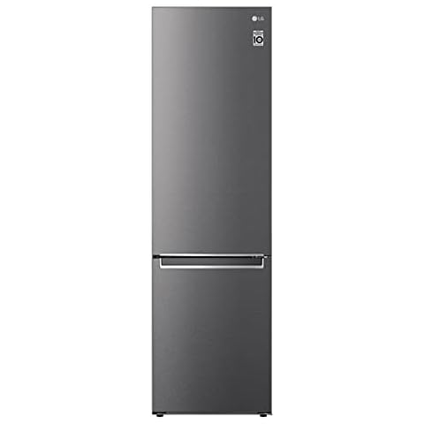 LG GBP62DSNCN1, Klasse C, 384 L, Kühl-/ Gefrierkombination, Frische Features, Kühlschrank mit Gefrierfach und Innendisplay, DoorCooling+, LINEARCooling, 59,5 x 203 x 67,5 cm ꟷ Dark Graphite Cover