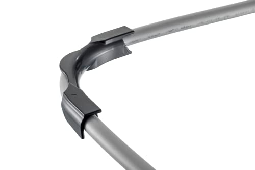 QUICK2FIX® 50 x Profi - Winkelspangen für Fußbodenheizung - Winkelspange - Umlenkbogen zur Rohrführung (14-18 mm) - Made in Germany -100% Formstabil -Profiqualität