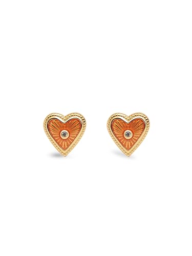 Boucles d'oreilles My Heart anti irritation en or 18kt et silicone