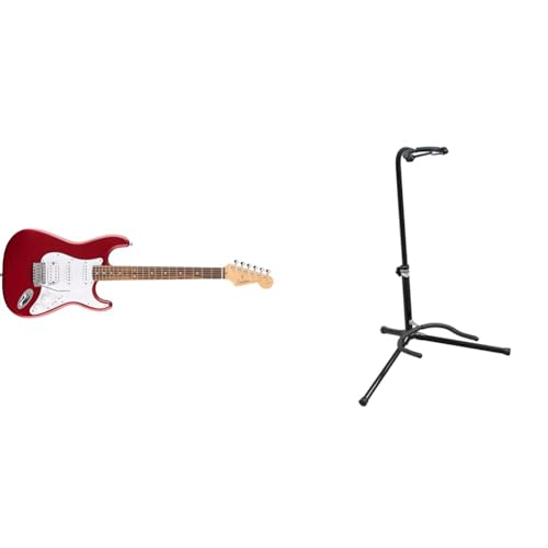 Squier by Fender �X�N���C���[ �G���L�M�^�[ Debut Collection? StratocasterR HSS Dakota Red �\�t�g�P�[�X+�L�N�^�j �M�^�[�X�^���h GS-102B �Z�b�g