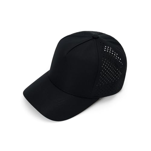 Image of Men Quick Dry Water Resistant Mesh Snapback Baseball Cap Adjustable Hat 22 inch-23.6 inch(56-60cm) for Golf Running Workout