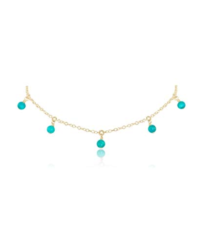 Collier turquoise 4mm et argent doré : le cadeau mémorable pour elle