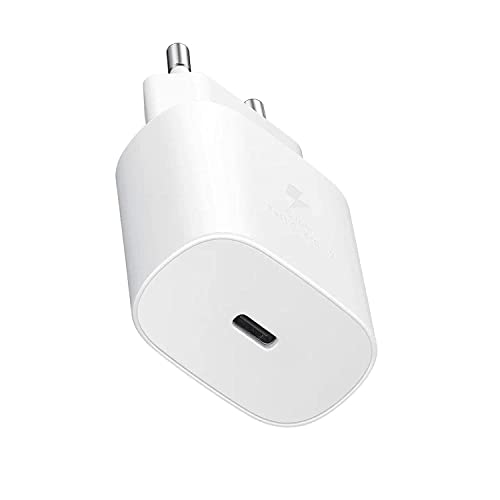 Image of Original Samsung 25W M34 5G / M35 USB C Super Fast Charger for Samsung M34 5G Mobile True 25W Pd Charging Adapter Compatible for Galaxy M34 5G / M34 Monster 5G Phone (White).