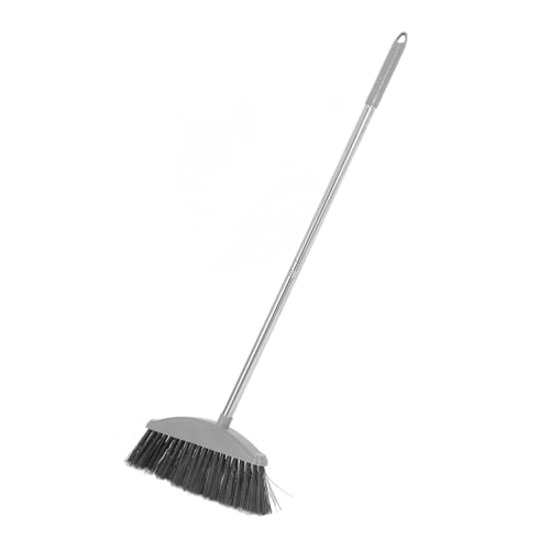 Gogogmee Sturdy Outdoor Broom with Soft Bristles Large Angle for Dust and Debris Removal