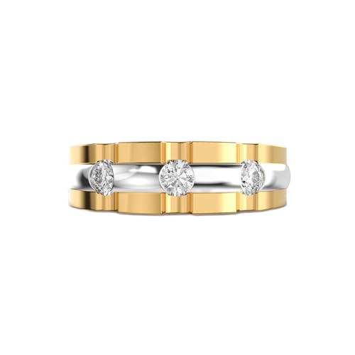 Bague trio bicolore : sublimez vos doigts sans irritation avec ce bijou fait main
