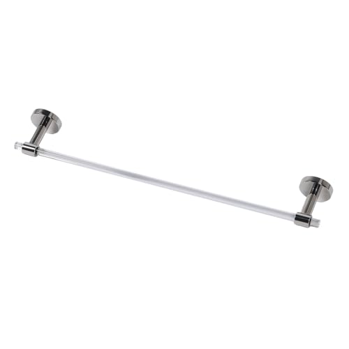 Minimalist Light Luxury Acrylic Wall Mounted Towel Holder Rod, DIY Home Decor, Space Saving Design, and Proof, Modern Aesthetic, with Installation Tool and Accesso (50cm)