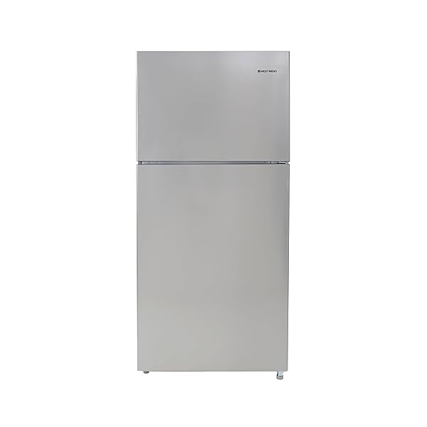 West Bend Frost Free Apartment Size Refrigerator, 18-Cu.Ft, Metallic