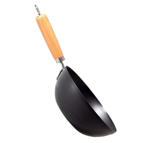 Wok pequeño antiadherente Cabilock hierro con mango ergonómico
