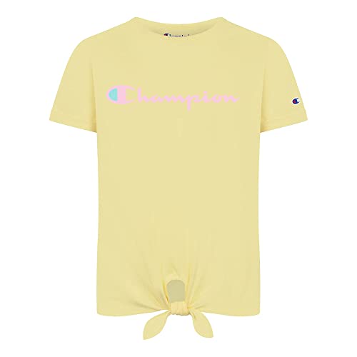 Image of Champion girls Classic Script Tie Front Tee (Big Kids)