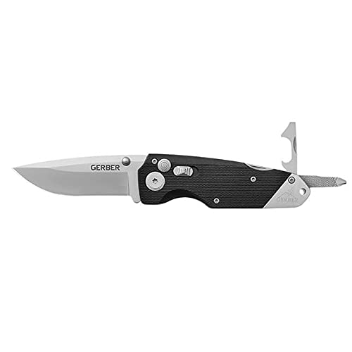 Amazon | ガーバー GERBER オブシディアン 直刃 折畳み ナイフ G1021 