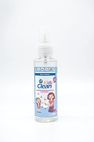 SiempreClean Kidsclean | Solución Hidroalcohólica Para Niños | 73% Alcohol | Suave Con Las Manos | Spray Higienizante Con Pulverizador, 60 ml