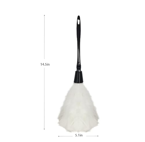 Image of 2PCS Feather Duster French Maid Accessories - Soft White Cleaning Feather Dust Prop