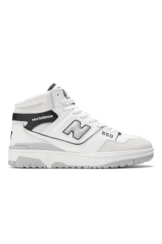 New Balance Men's 650 Sneakers, White/Black, 10 Medium US