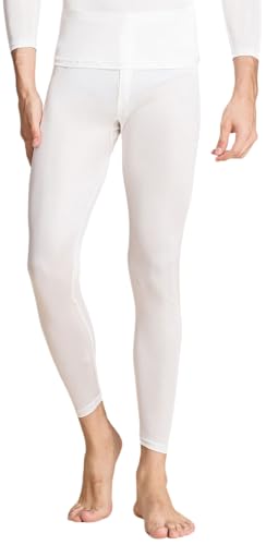 Mens Silk Thermal Underwear Long Johns Pants Knit Mulberry Silk Lightweight Base Layer Bottom Legging for Cold Weather