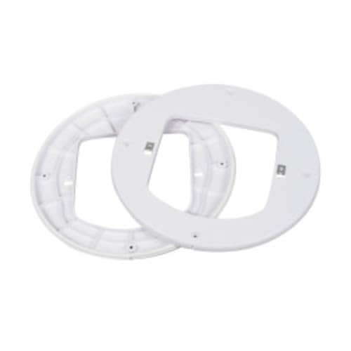 PetSafe Einbauadapter für Mikrochip Katzenklappe, Zum einfachen Einbau in Türen und Wänden aus Glas oder Metall, Weiß, 1 Stück (1er Pack)