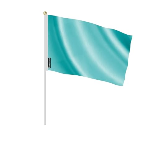 Mini drapeau bleu turquoise clair 30x45cm pour vos fêtes de plage