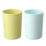 2 Stück Zahnputzbecher, 300ML Toothbrush Holder für Zahnbürste und Zahnpasta, Kunststoff in...