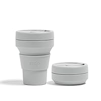 AN EVERYDAY FOLDING MUG: From the kitchen to the office, Stojo has got your daily brew needs covered with the 12oz / 355ml cute on-the-go retractable coffee cup and lid. The mug measures 4.5cm x 9cm when folded. Great for you, great as gifts COLLAPSE...