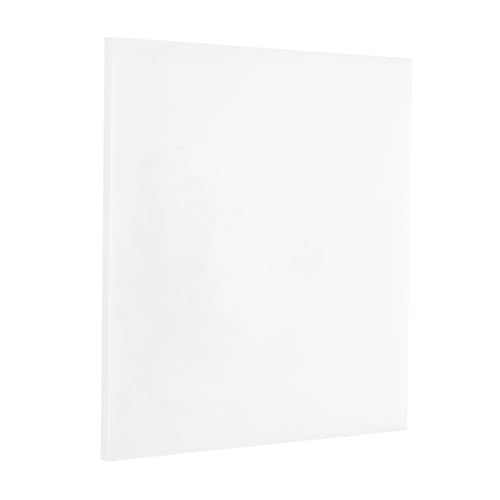 Image of MECCANIXITY HDPE Plastic Sheet 1 /8 inch Thick, 10 inch x 10 inch High Density Polyethylene Plastic Blocks, HDPE Cutting Board for DIY, Home Floor Improvement, White
