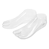 iplusmile リアルな女性足モデル プラスチック製靴下 アンクレットディスプレイスタンド 耐久性ある透明足型 脚模型支架 サンダル靴下展示用