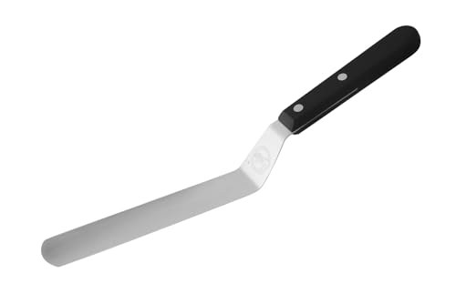 Sallys Winkelpalette aus rostfreiem Edelstahl mit Zweifach genietetem und ergonomisch geformtem Griff - Tortenzubehör zum Bestreichen und Verzieren von Torten (Kurz (15 cm))