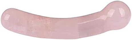 BEINUANCRYSTAL - Rodillo curvo de cuarzo rosa de cristal natural de 170 a 7.087 in para mujer, color rosa