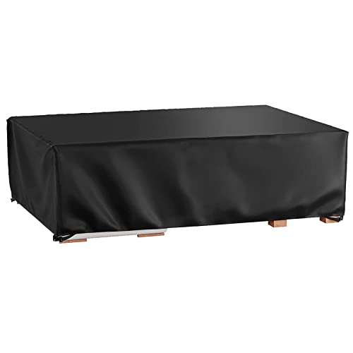 Hrefeu Patio Furniture Set Cover Outdoor Sectional Sofa Set Covers 74" L X 47" W X 28" H(Inches) Outdoor Table And Chair Set Covers Water Resistant Large #TOP2