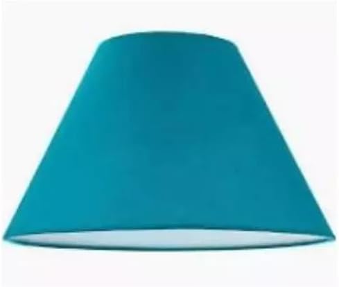 12" (30cm) Cotton Textured Fabric Coolie Light Shade Table Ceiling Lamp Shades (Teal) — image 1
