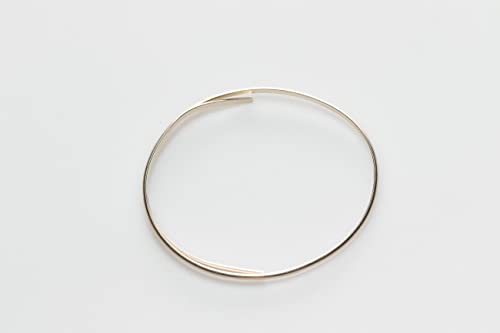 Image of 925 Sterling Silver Wire, 8 Gauge, Half Round, Dead Soft, 2FT by Craft Wire | Sterling Silver Wire for Jewelry Making, Wire Wrapping, Solid 925 Sterling Silver, 1.63mm Wire, High Quality Made in USA