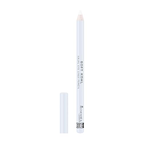 Rimmel Soft Kohl Kajal Professional Eyeliner Pencil Intense Long-Lasting Colour Up to 12 Hours Wear Smudge Proof 1.2 grams Pure White