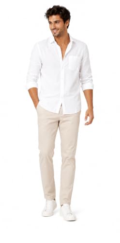 Image of Youth First Men's Cotton Blend Casual Shirt for Men | Regular Fit Solid Full Sleeve | Soft Comfortable Button-Down Collared Shirt for Office, Casual, Party & Formal Wear