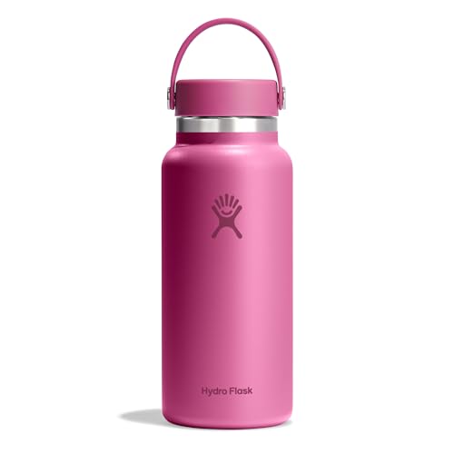 Hydro Flask - Botella de Agua 946 ml 32 oz - Acero Inoxidable con Aislamiento al Vacío y Tapa a Prueba de Fugas y Revestimiento en Polvo - Wide Mouth - Reef, 946ml (32oz)