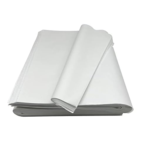 Bobobag 960 Sheets 20"X14" White Tissue Paper Bulk for Gift Bags Wrapping Packing Moving,Weddings Birthday Showers Arts Craft Party Favor Decoration Box Filler Cover