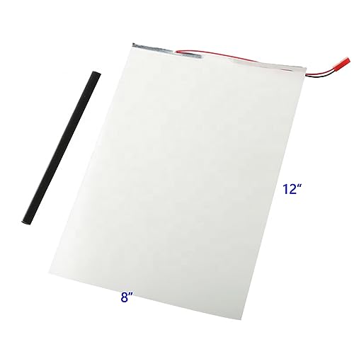 Película Inteligente PNLC Autoadhesiva Blanca, Muestra de 8 x 12 pulgadas, con Conector de Alimentación para Vidrio miniatura 3
