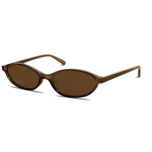 CHAOSELF Gafas de Sol Ovaladas Retro para Mujer Ligera...