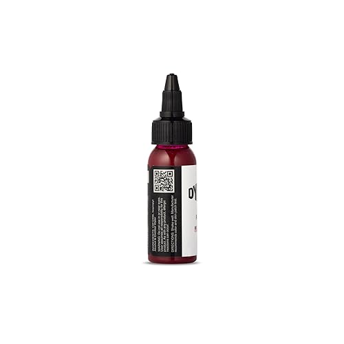 Image of Dynamic Color Wine Red Tattoo Ink, Made in USA Since 1990, 1 oz | Sterilized and lot-numbered for full traceability; established American brand trusted by artists worldwide