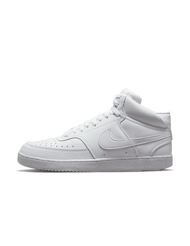 Nike Herren Court Vision Mid Next Nature Basketball Shoe, Weiß, 45 EU