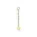 Produktbild Thomas Sabo Damen Ohrring Anhänger Stern gold, 925 Sterlingsilber