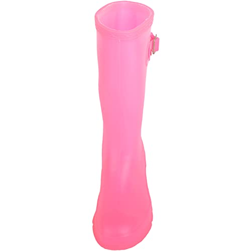 Absolute Footwear Childrens Kids Slip On Florescent Waterproof Rain Winter Welly Wellington Boots - Image 2