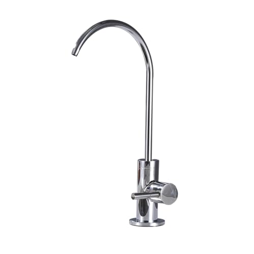 Grifo fregadero cocina cromado con activación por toque para filtro de agua de 1/4