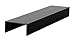 CRL D600BL Flat Black 1-1/16" Single U-Channel 144" Stock Length