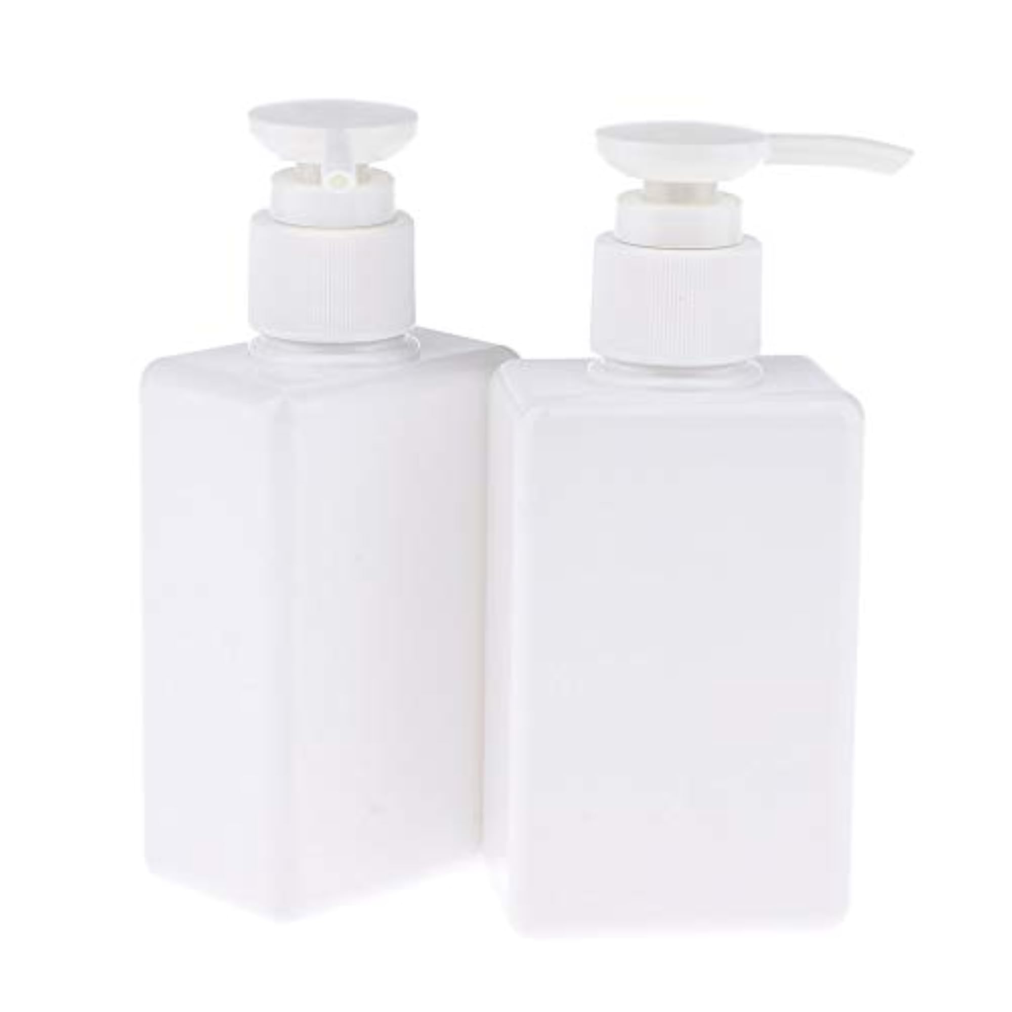 6Pcs 150ml PET Empty Flat Press Pump Bottles Containers for Shampoo Emulsion