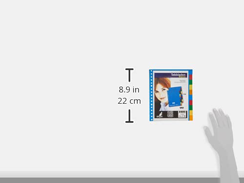 Kangaro Register A5 blank PP 120 micron 17r. 10-piece assorted tabs, 21x18x0.1 (Dutch product), assorted colours - Image 4