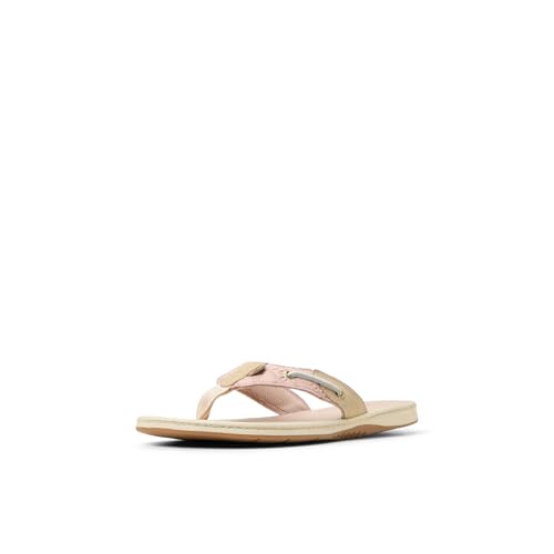 Sperry Womens Seafish Leather Flip Flop Sandal Rose 7