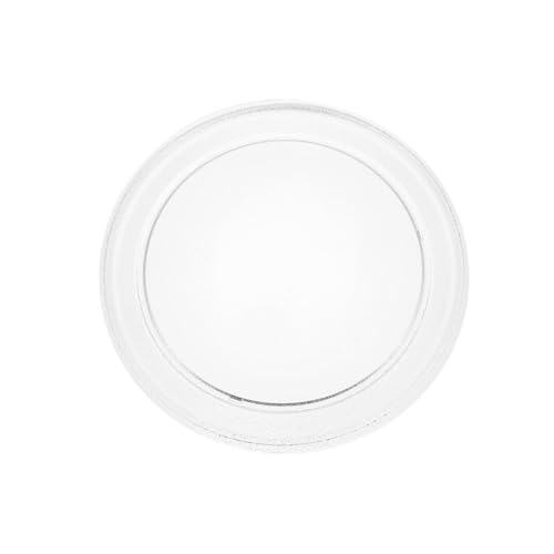 NIYANGLE Placa de Vidrio para Microondas Superficie Lisa y Base Plana, Bandeja Giratoria Compatible para Cocinas y Hornos Microondas
