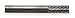 Carbide Bur, Diamond Cut, 1/2", Double Cut