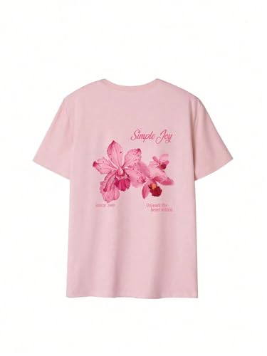 Image of SHENHE Girl's Summer Hawaiian Shirt Aloha Tropical Graphic Cute Crewneck Short Sleeve T Shirts Teen
